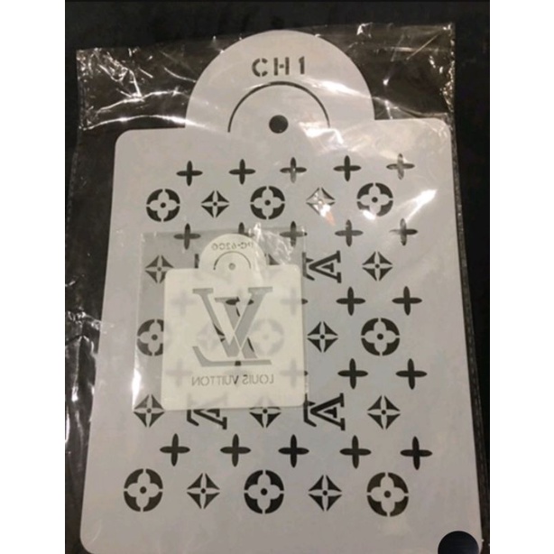 13cm-27cm Plastic Designer Brands Logo Cake Stencil-Gucci-YVL