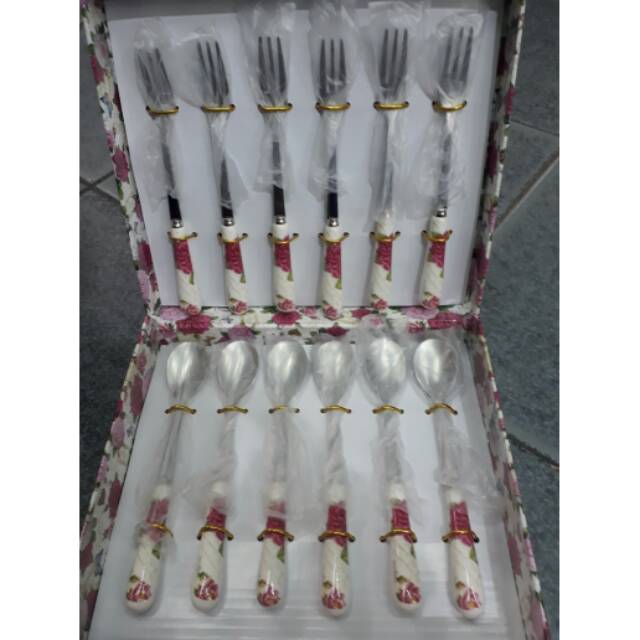 Spoon And Garfu Capodimonte Ks & @ S01 Price 1 Box | Shopee Philippines