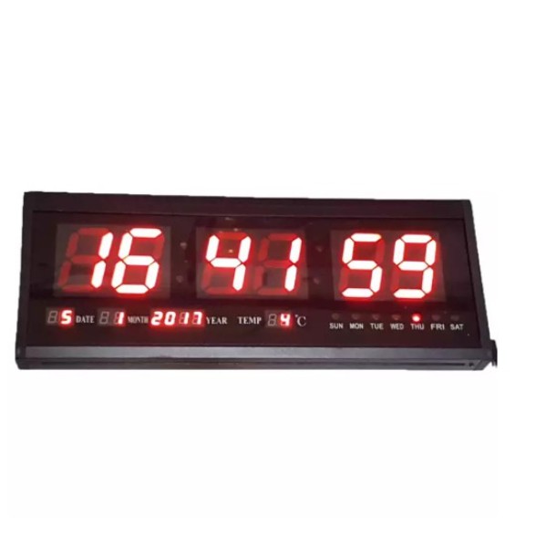 Jumbo 20 Inches LED Electronic Digital Calendar Wall Clock | Shopee ...