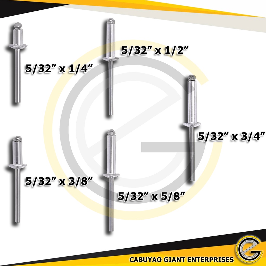 Picus Brand Aluminum Blind Rivets 5/32