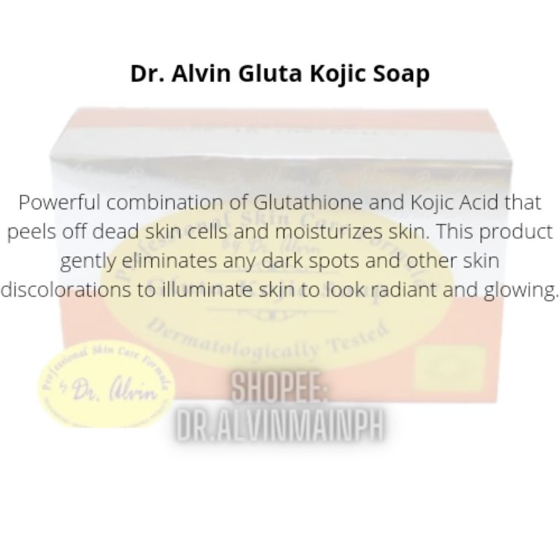 dr alvin kojic acid soap 135grams
