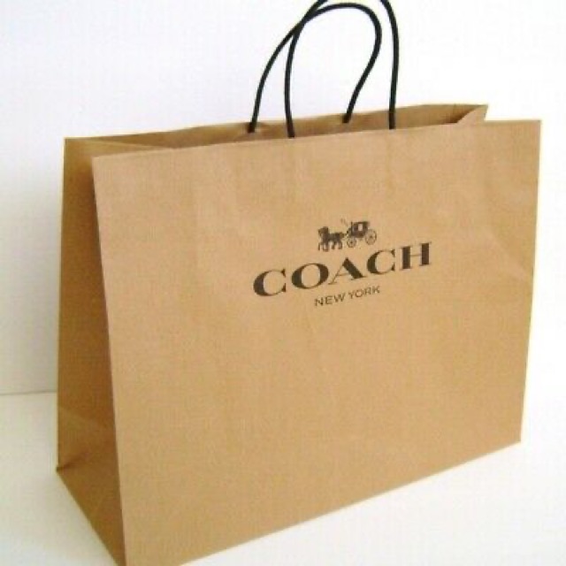 Authentic Coach Paper Bag and Dust Bag Shopee Philippines