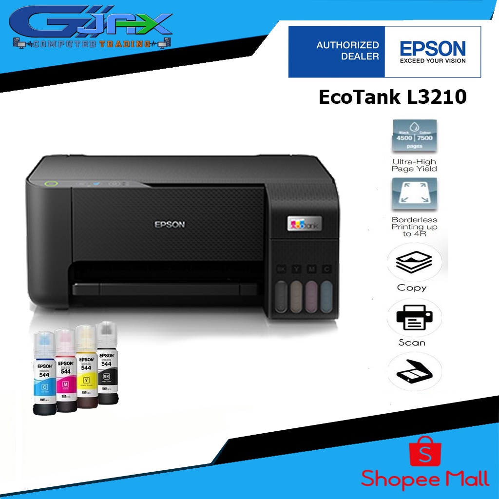 Epson EcoTank L3210 A4 AllinOne Ink Tank Printer Shopee Philippines
