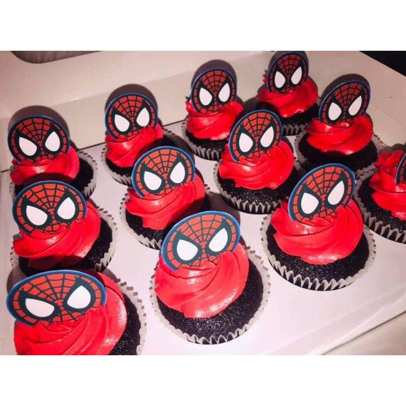 Spiderman Cupcake Toppers CUSTOMIZED | Shopee Philippines