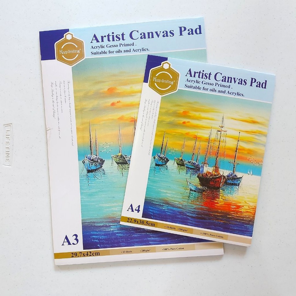 Artist Canvas Pad 10 sheets Gesso Primed | Shopee Philippines