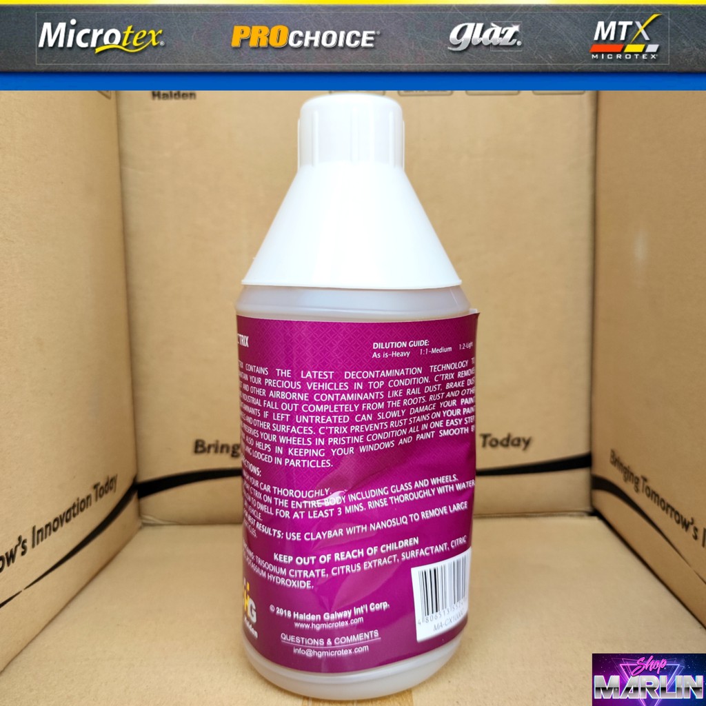 Microtex MTX C'trix Iron Decontaminant Concentrate dilutable 1L 1000ml ...