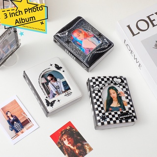 Retro 3 Inches 64 Pocket Photo Album Mini Instant Album Polaroid Photo Album  Picture Case Storage