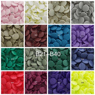 1000Set Kam Resin Snap Buttons T5 White Color