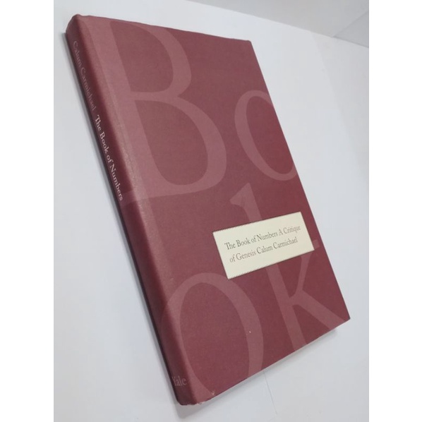 BOOK OF NUMBERS- A critique of Genesis Calum Carmichael, hardbound ...