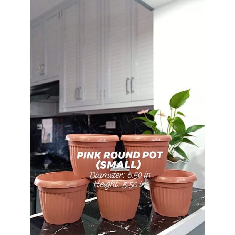 PINK ROUND POT (SMALL) | Shopee Philippines