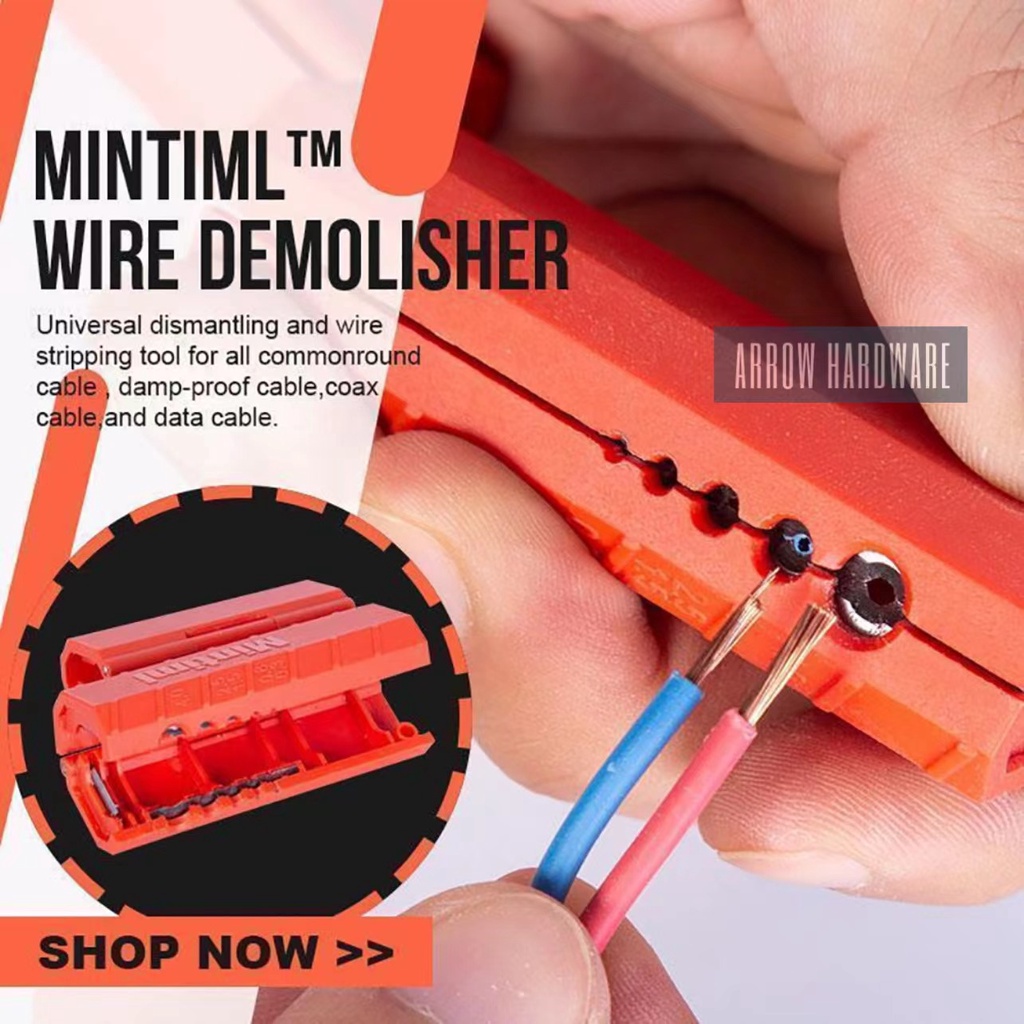 Mini Portable Wire Stripper Remover Demolisher Crimper Pliers Crimping ...