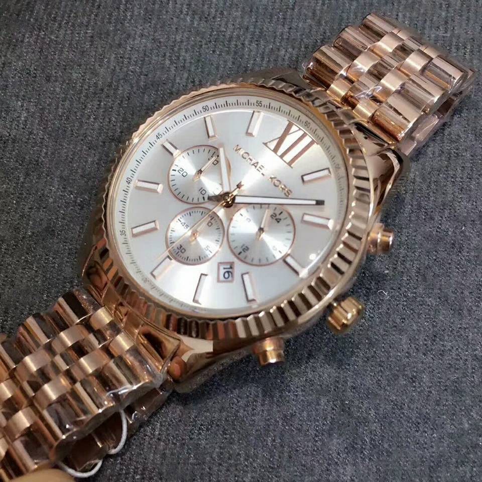 Michael kors lexington rose gold hot sale