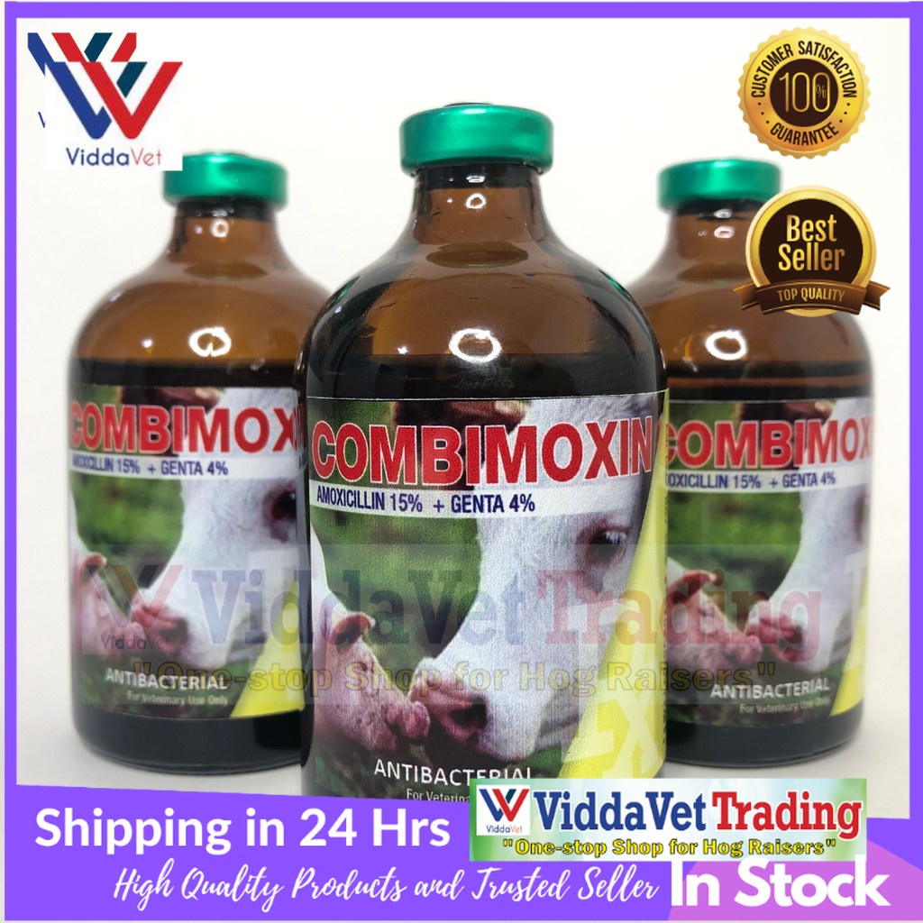 Viddavet 100 ml Combimoxin Inj. for pets animals livestock swine pig ...