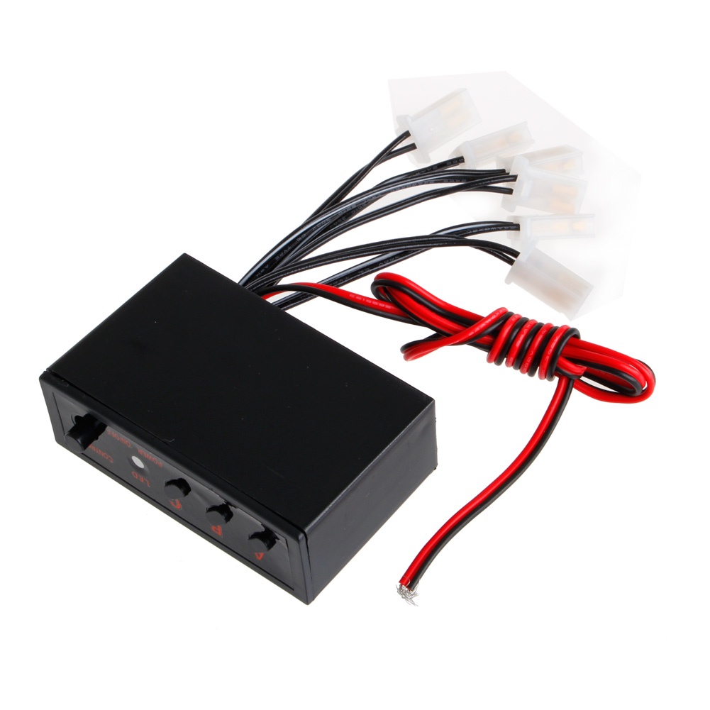 CS 12V 6 Ways LED Strobe Light Emergency Flashing Controller Box for ...