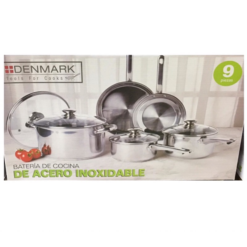 Denmark Cookware Set Stainless Steel 9pcs. | Shopee Philippines