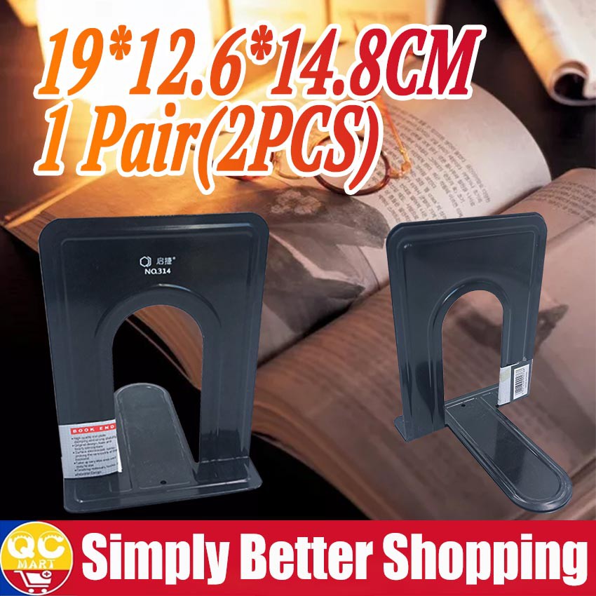 1 Pair Metal Book Stand Cheap Durable Heavy Duty Metal Book End Shelf