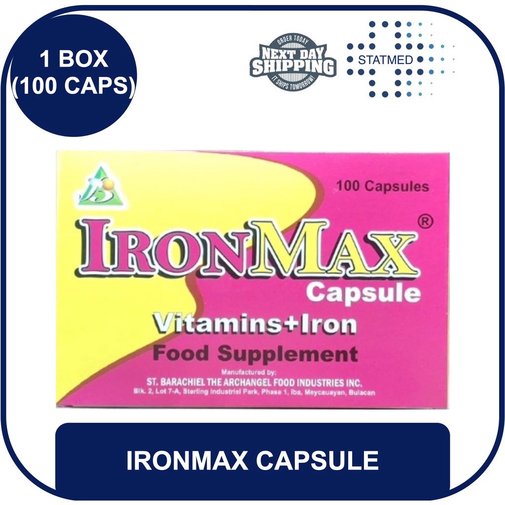 Ironmax Multivitamins + Iron Ferrous Capsule [50 & 100 capsules
