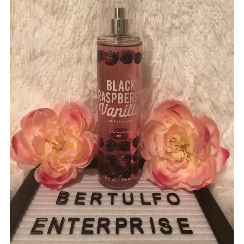 Bath And Body Works Black Raspberry Vanilla Fine Fragrance Mist 236ml Shopee Philippines 1123