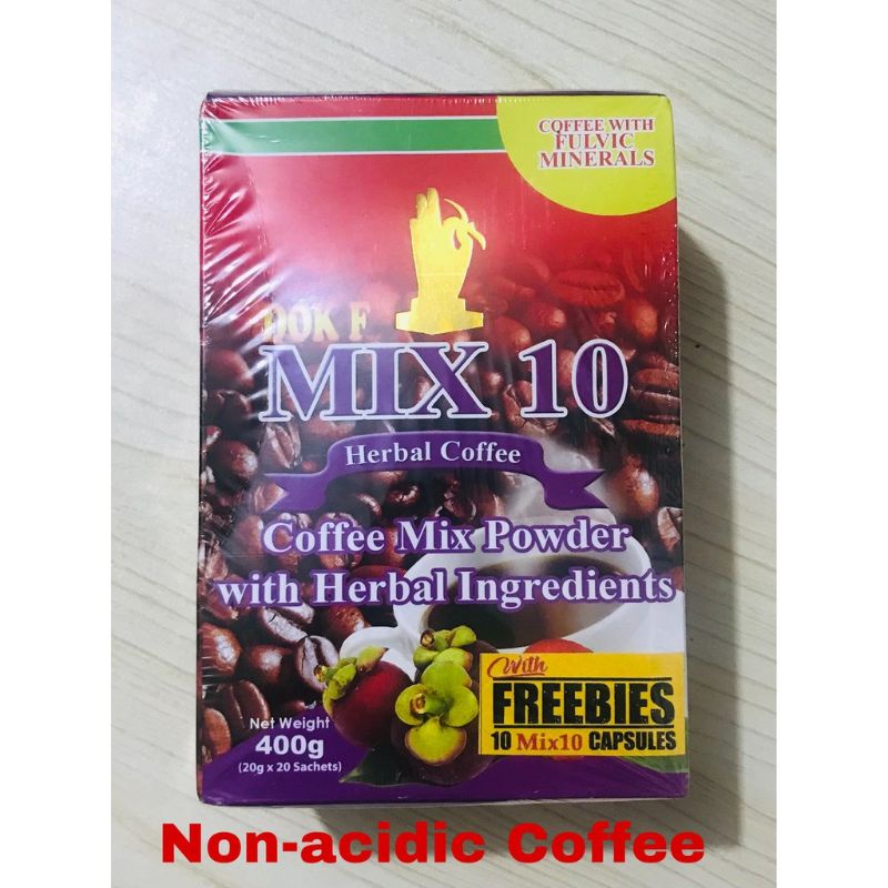mix10 non acidic coffee (20sachet) Shopee Philippines