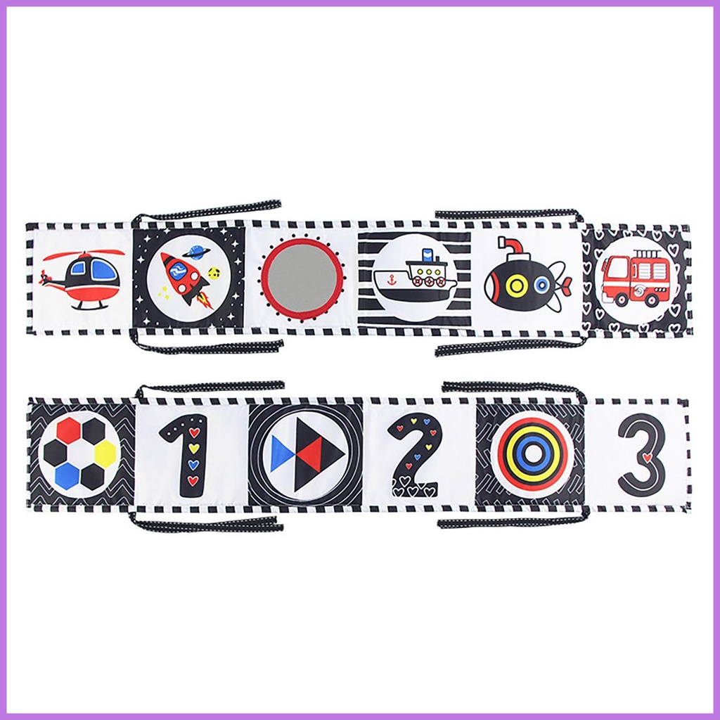 Soft Black and White Books High Contrast Babies Book Newborn Toys Brain Development Educational