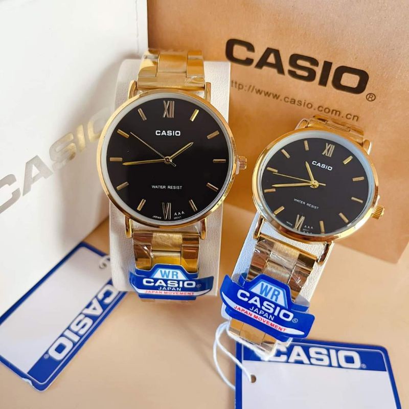 JnJ Jewelry Casio couple watch water proofNontarnish IPG Strap