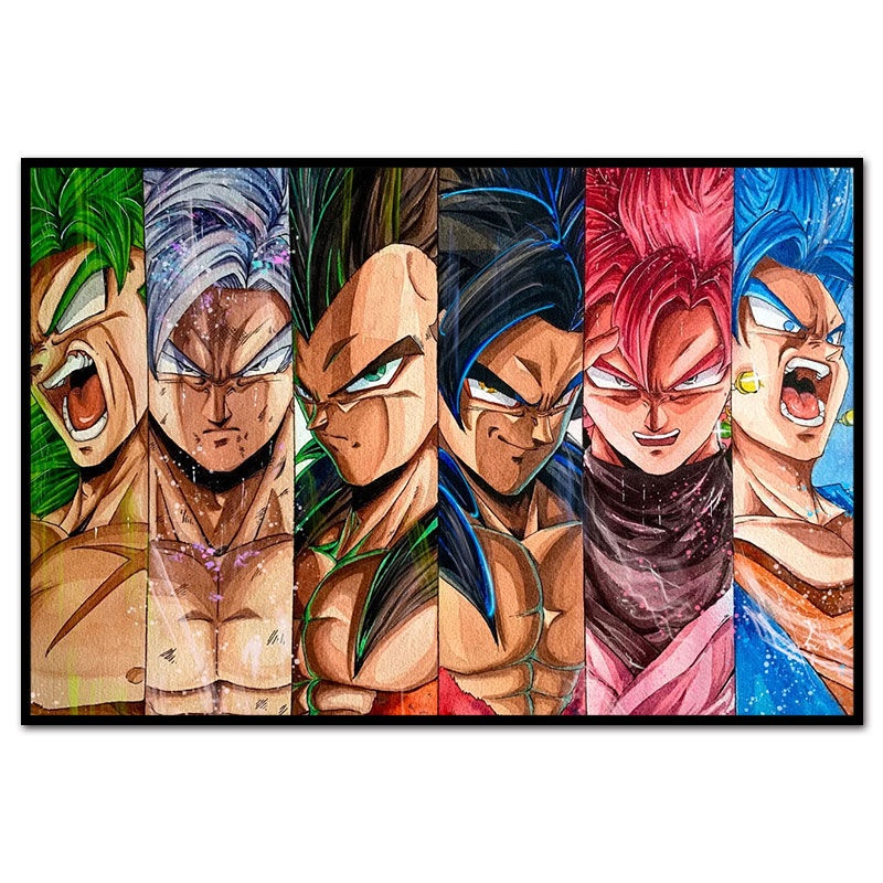 Dragon Ball Series Cartoon Son Goku DIY Digital Oil Painting Hand