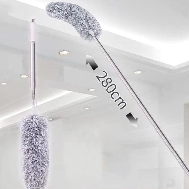 280cm Extendable Magic Cleaning Brush Feather Duster Telescopic ...