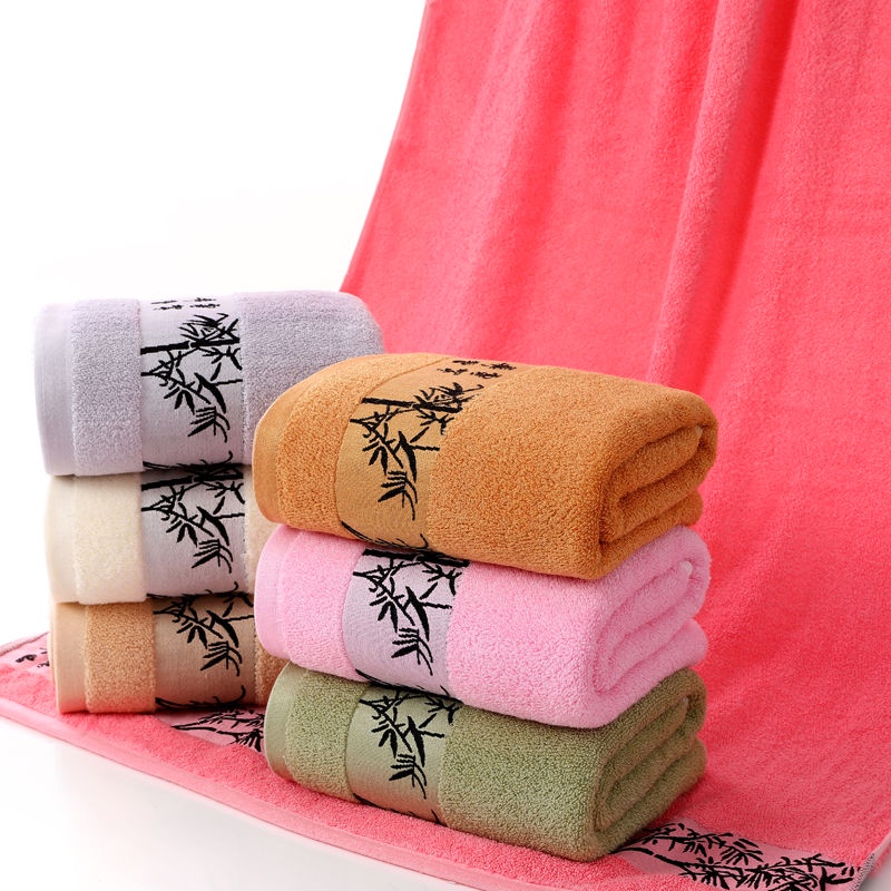 Bamboo Fiber Bath Towel Thickened, Soft, Super Absorbent And Not Hair