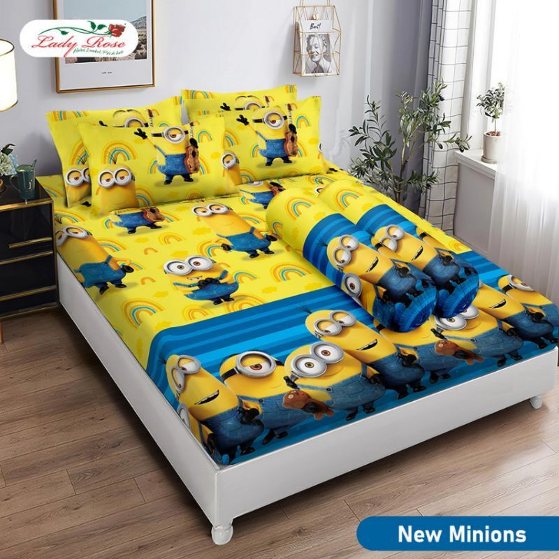 home lifeLady Rose King Bed Sheet 180 & Queen 160 B2 Minions 6NON | Shopee Philippines