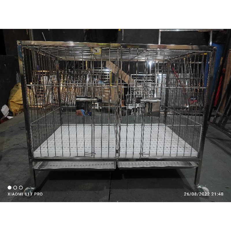 2x3x2.5 2doors stainless 304 dog cages (ONHAND) Shopee Philippines