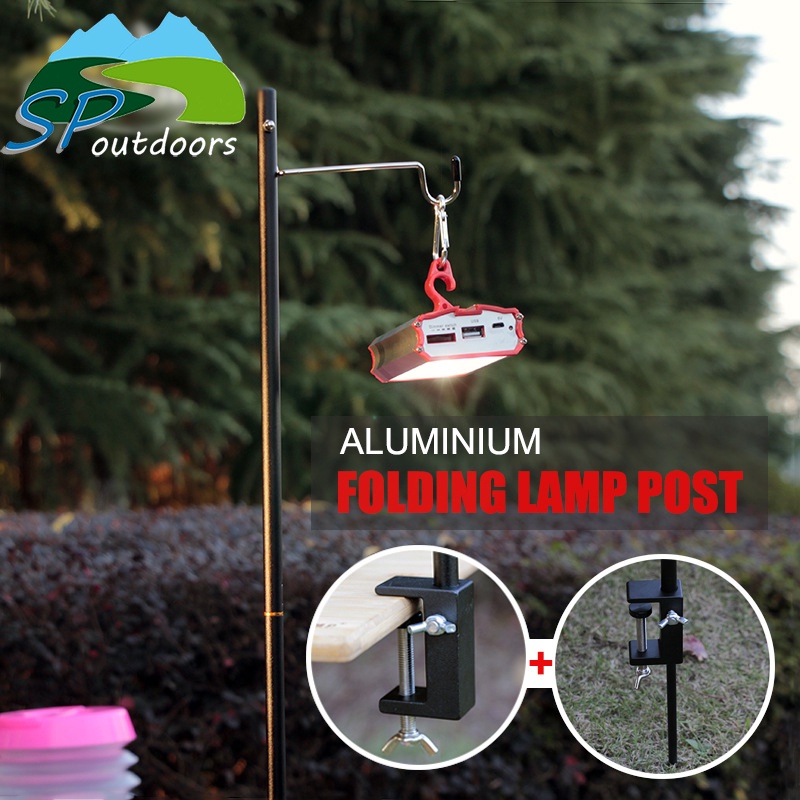 Outdoor Camping Folding Light Pole Ultra Light Aluminum Alloy Mini