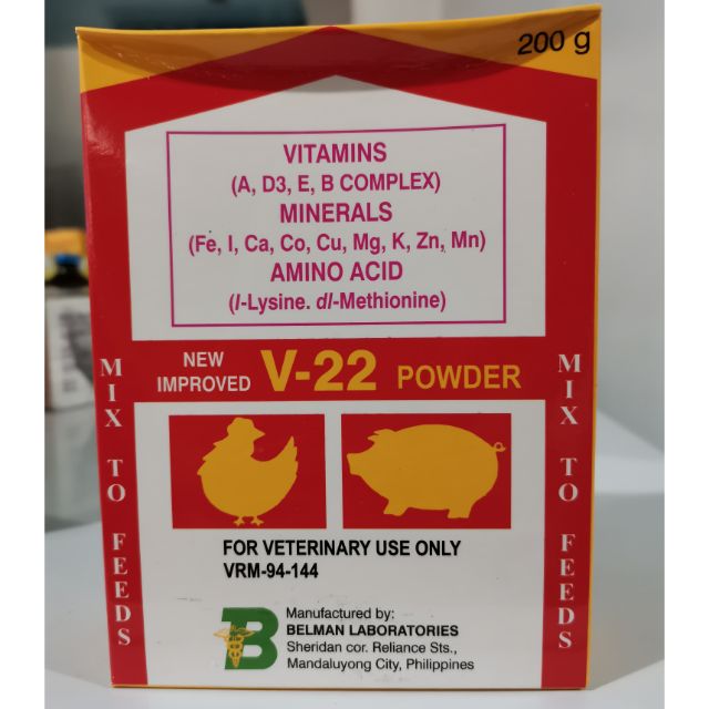 V-22 powder vitamins +minerals +amino acids 200g | Shopee Philippines