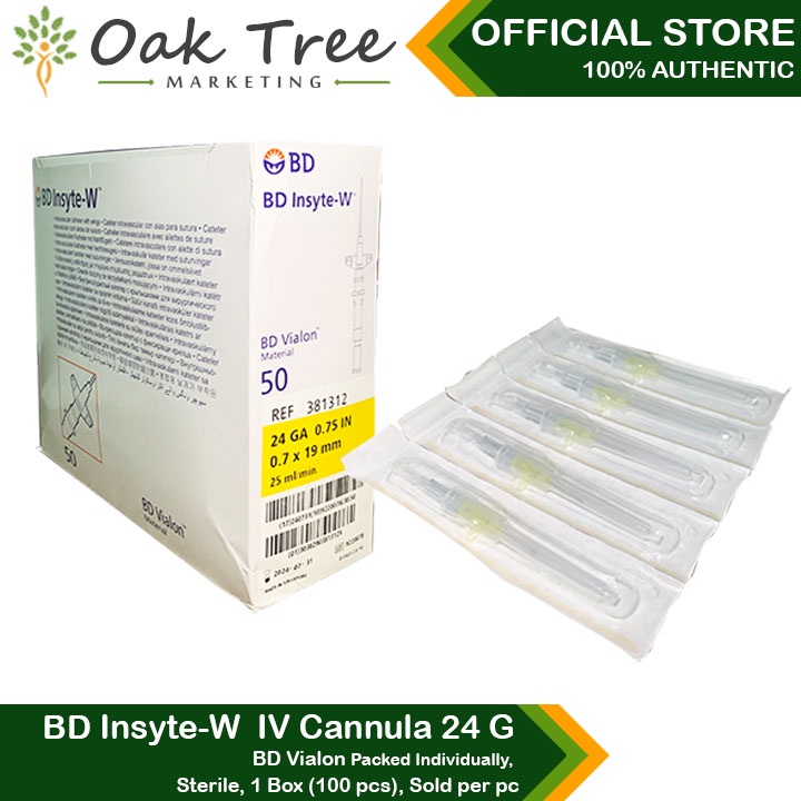 Bd Insyte-W Iv Cannula 24G | Shopee Philippines