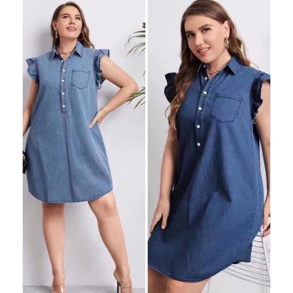 Shopee hot sale denim dress