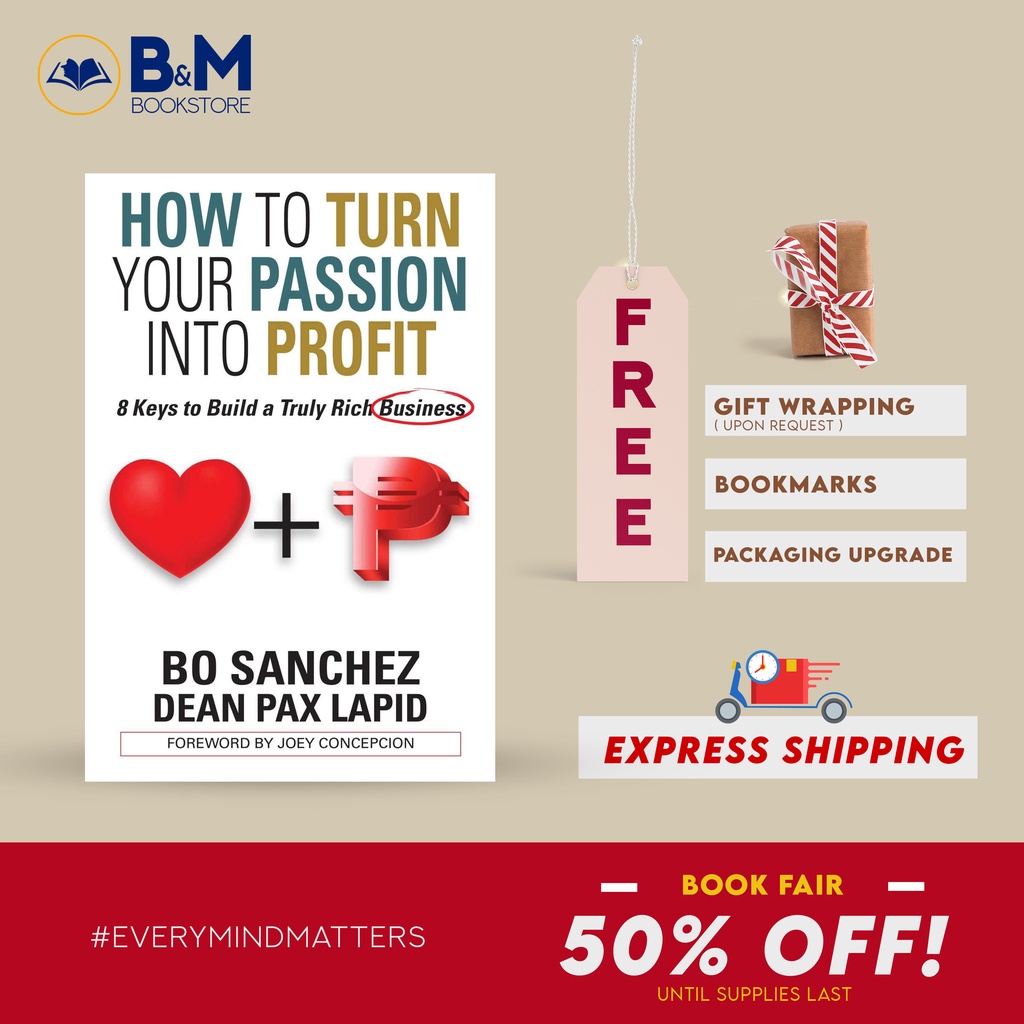 How To Turn Your Passion Into Profit By Bo Sanchez | Shopee Philippines