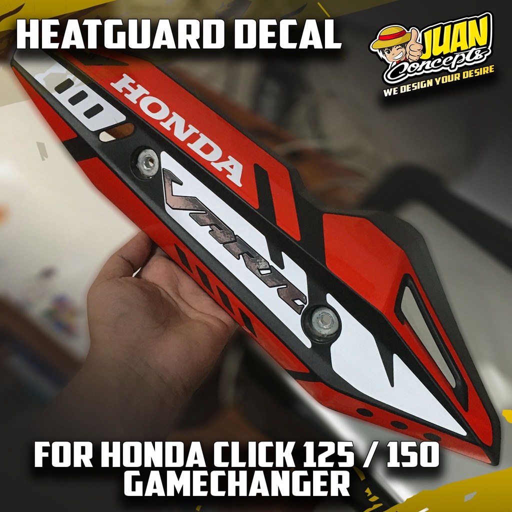 Honda Click Gamechanger V2 Heatguard Decal STICKER ONLY | Shopee ...
