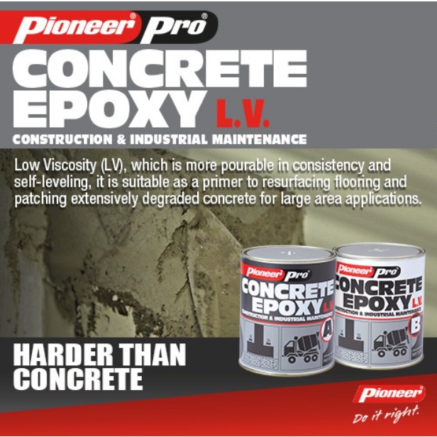PIONEER PRO Concrete Epoxy High Viscosity (HV) / Low Viscosity (LV) 1 Liter Set Shopee Philippines