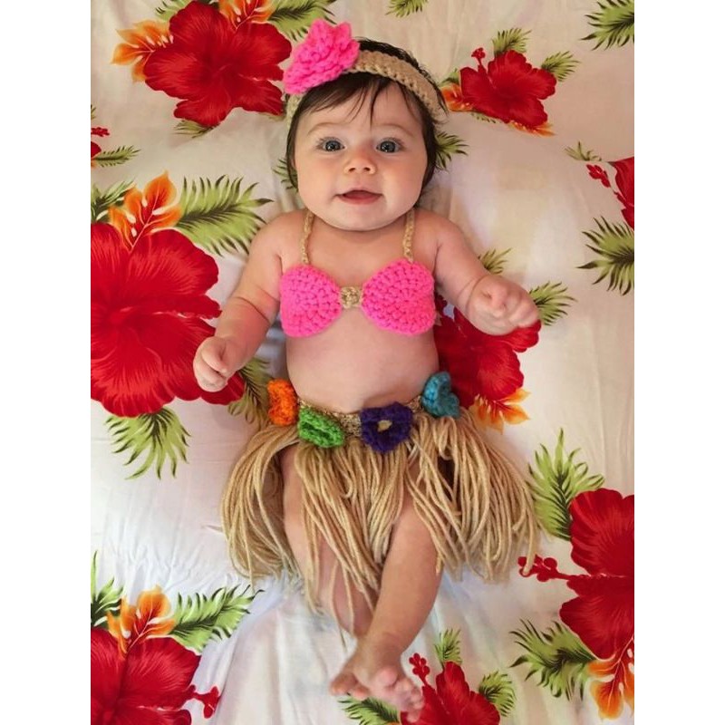 Hawaiian costume for deals baby girl