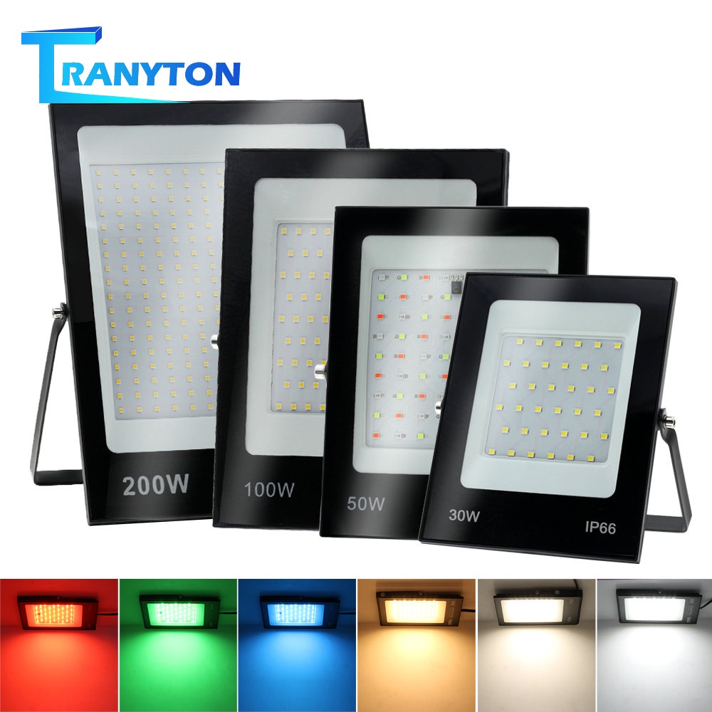 LED Floodlight RGB White Warm White LED Spotlight 30W 50W 100W