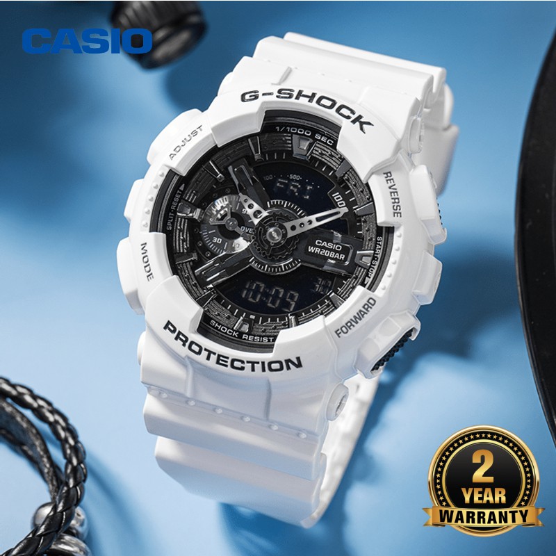 G shock best sale black and white