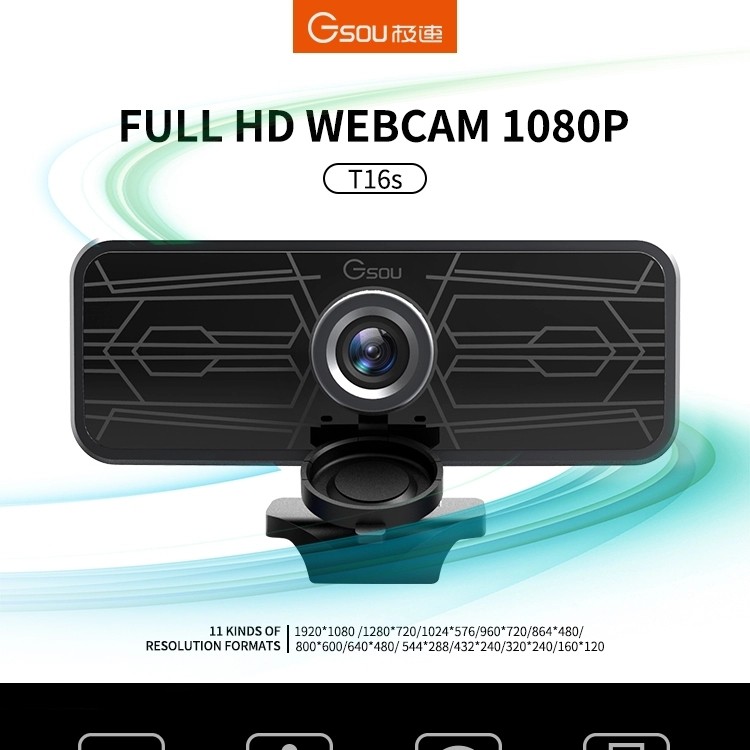 Gsou Full Hd cam High Resolution with LED best for online works