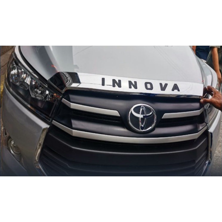 2016 - 2025 Innova Hood Guard Lip - Front Lip Hood Shield - Red Logo ...