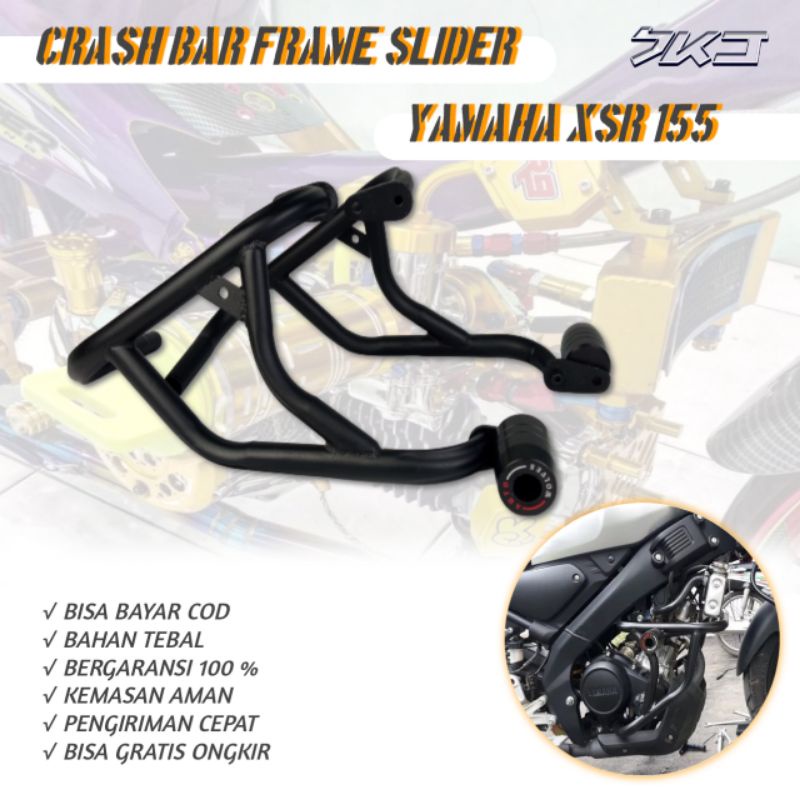 Crash Bar Frame Slider Agna Xsr Crashbar Tubular Body Protector Yamaha Xsr Shopee