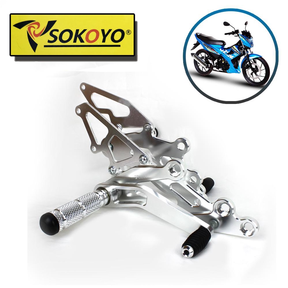 SOKOYO RAIDER 150 REAR SET 5065 [SILVER] | Shopee Philippines