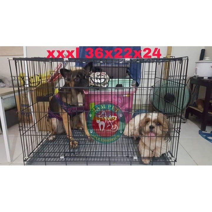 DOG CAGE XXXL SIZE 4 POWDER COAT IMPORTED 36x22x24