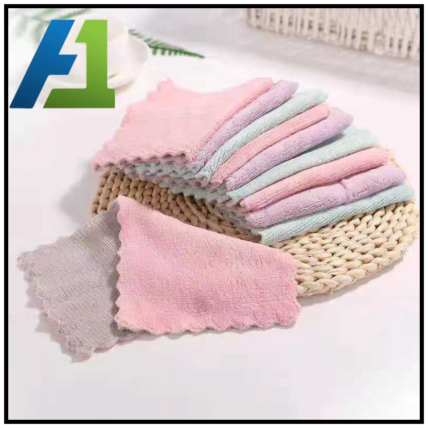 A1 Nonstick Oil Microfiber Coral Fleece Absorbent Kitchen Towel / Hand ...