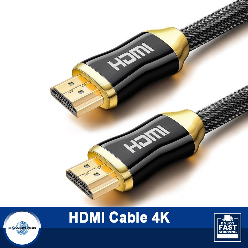 Powerlong Ultra HD HDMI Cable v2.0 High Speed + Ethernet HDTV DVD 4K 3D ...