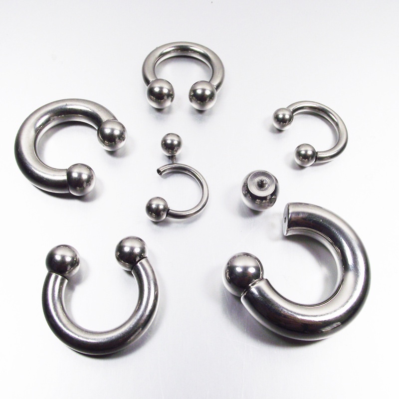 *Stainless Horseshoe Ring Large Size Nose Ring Septum Nose Hoop ...