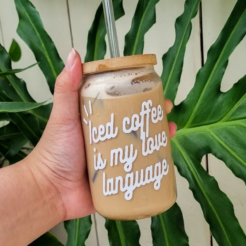 Iced Coffee Cup With Lid And Straw Shopee Philippines 