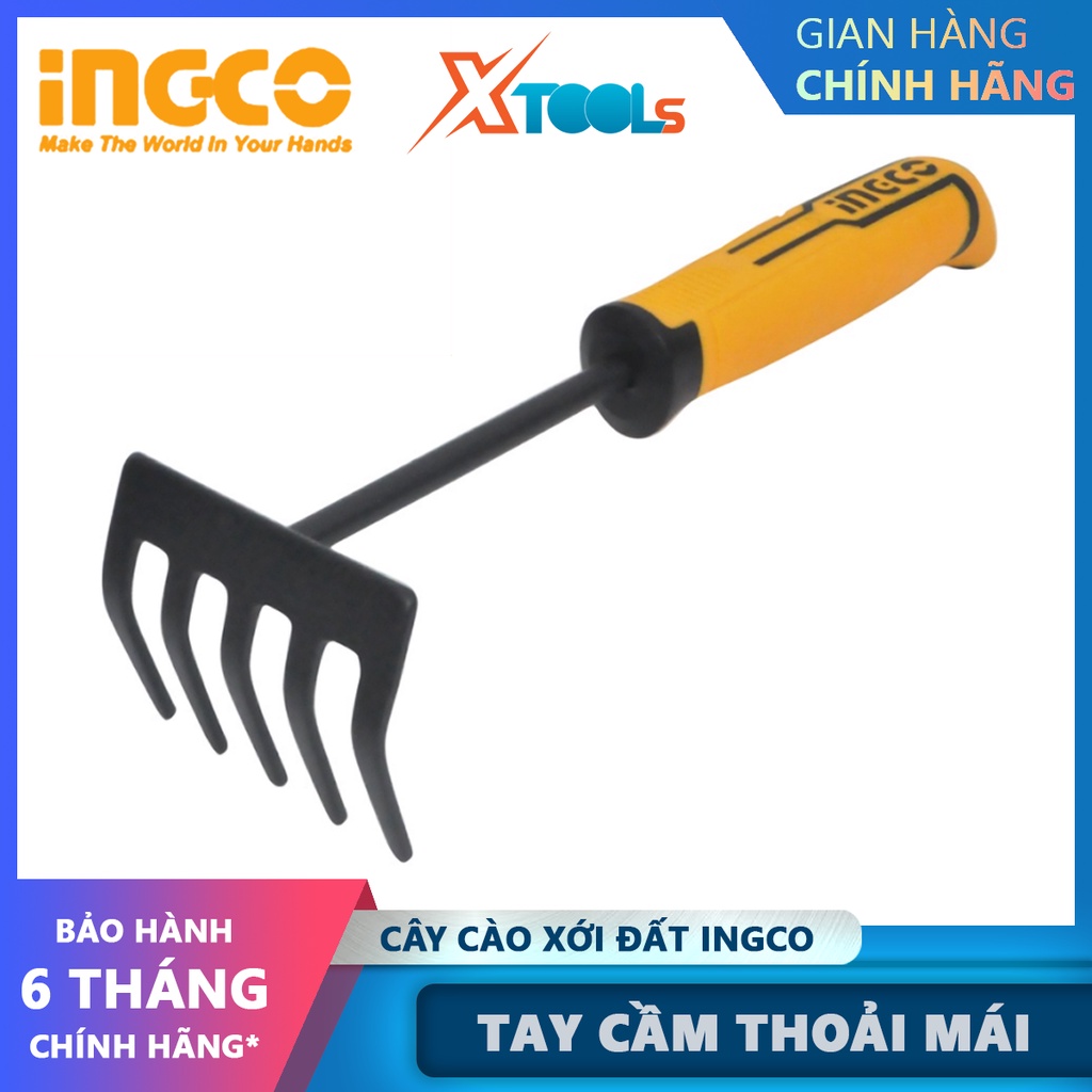 Ingco HFTR1008 soil rake | Tiller length 270mm | Shopee Philippines